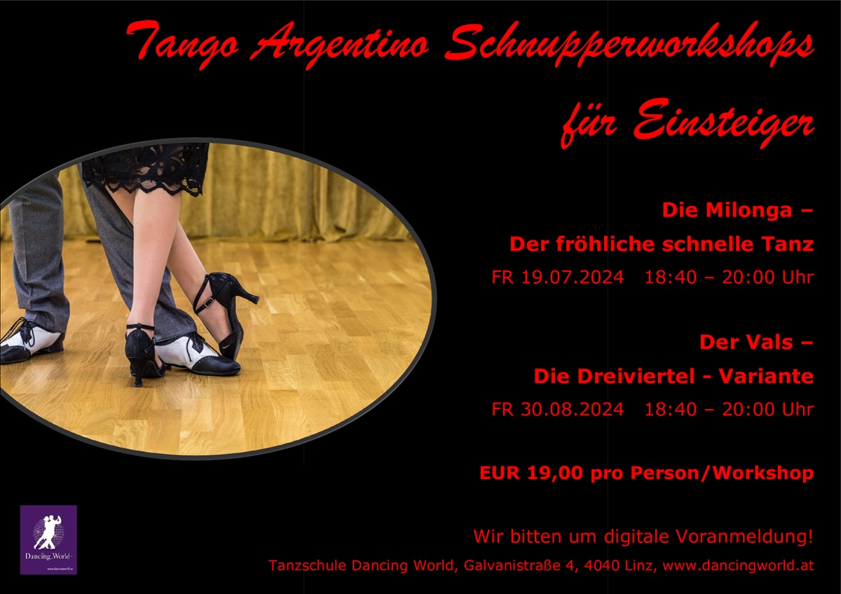 Read more about the article Tango Vals & Milonga für Einsteiger