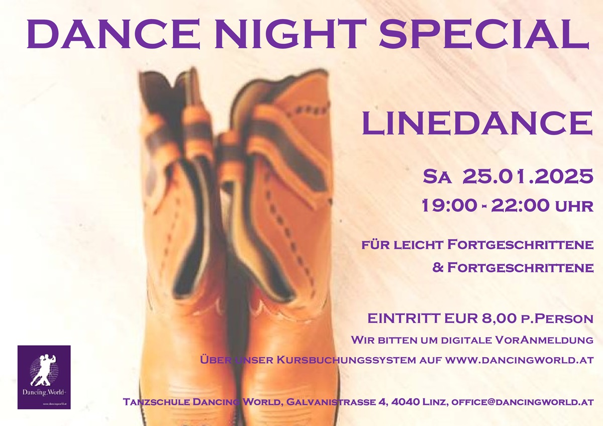 Read more about the article Linedance Dancenight am 25.01.2025