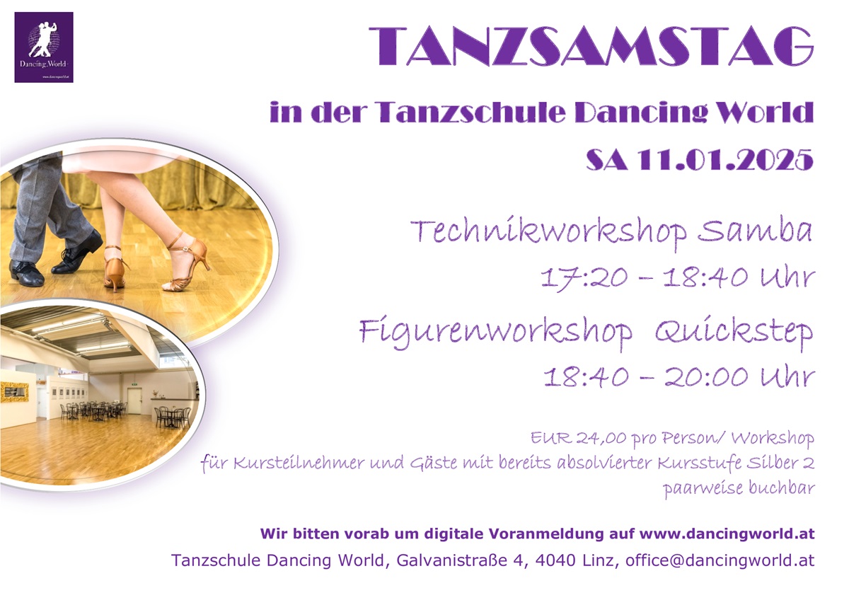 Read more about the article Tanzsamstag am 11.01.2025