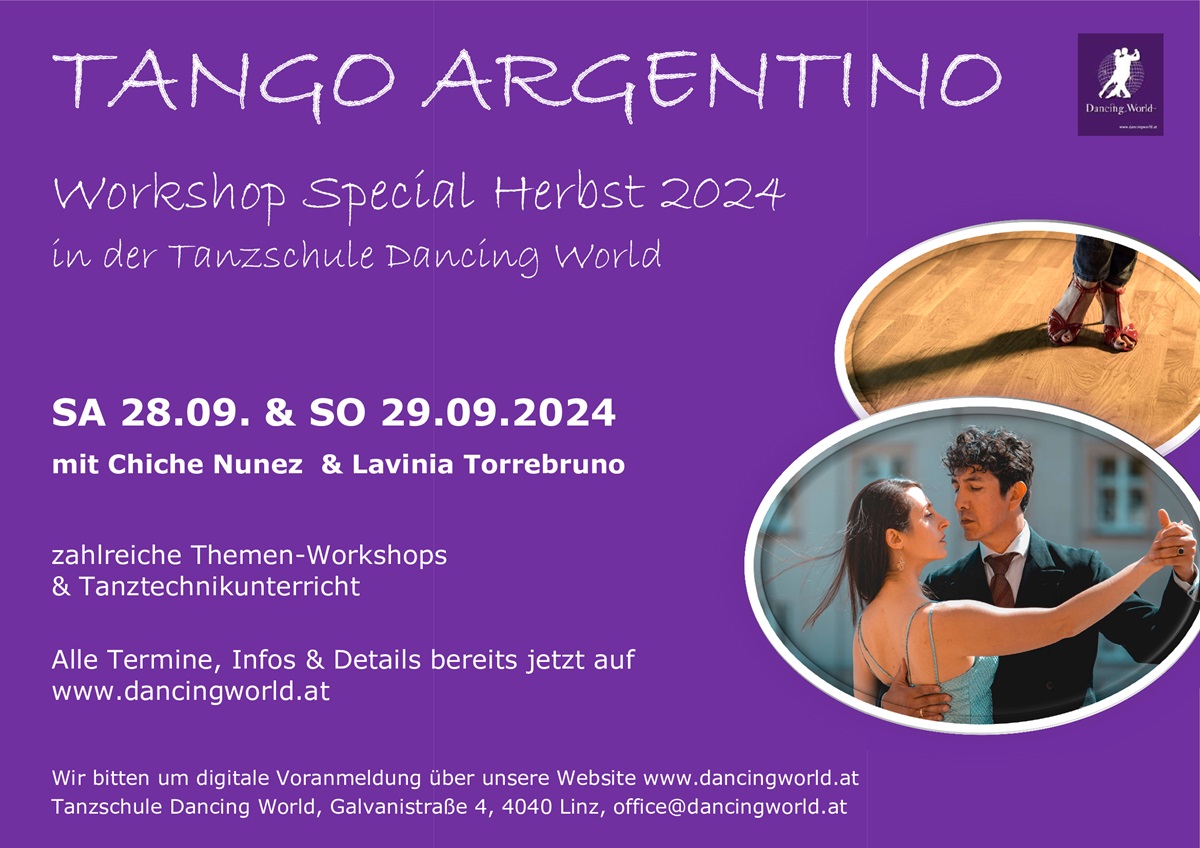 Read more about the article TANGO ARGENTINO Workshop Special